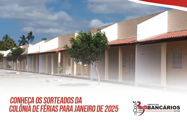 Conheça os sorteados da Colônia de Férias para Janeiro de 2025