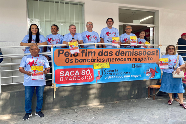 SEEBF/PI retarda a abertura de agência em Dia Nacional de Luta no Bradesco